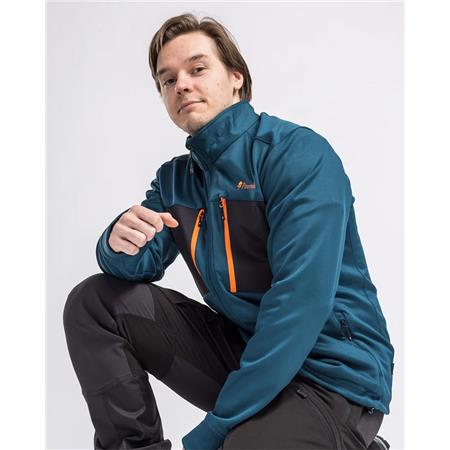 FLEECE TIL HERRE PINEWOOD ABISKO POWER - BLÅ