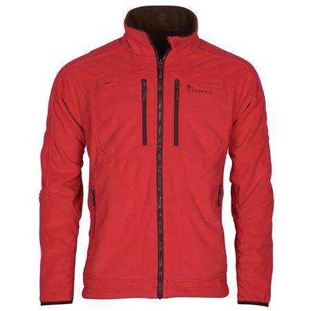 FLEECE TIL HERRE PINEWOOD FURUDAL REVERSIBLE FLEECE - BRUN/RØD
