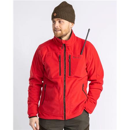 FLEECE TIL HERRE PINEWOOD FURUDAL REVERSIBLE FLEECE - BRUN/RØD