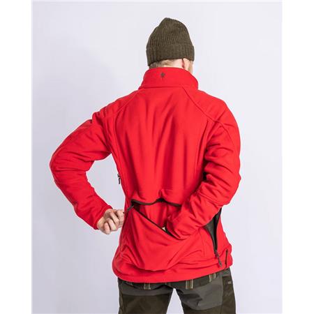 FLEECE TIL HERRE PINEWOOD FURUDAL REVERSIBLE FLEECE - BRUN/RØD