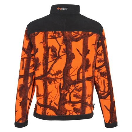FLEECE TIL HERRE PROHUNT VENDBAR - KAMUFLAGE BLAZE