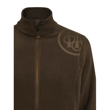 FLEECE TIL KVINDER BERETTA HP LOGO W FULL ZIP - BRUN BARK