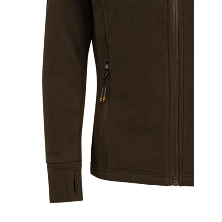 FLEECE TIL KVINDER BERETTA HP LOGO W FULL ZIP - BRUN BARK