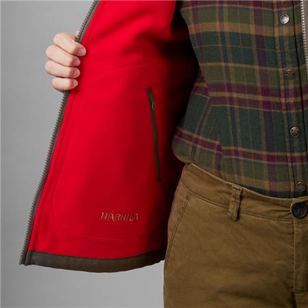 FLEECE TIL KVINDER HARKILA KAMKO FLEECE WOMEN - BRUN/RØD
