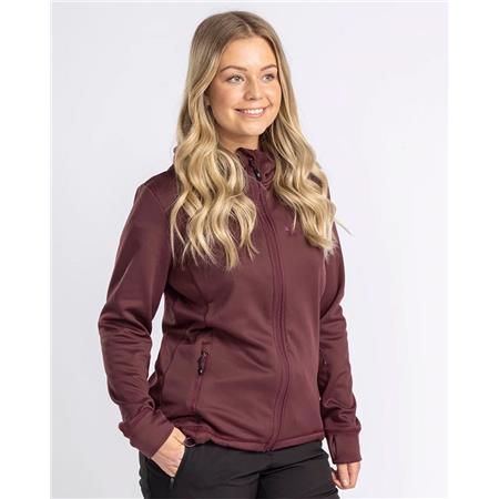 FLEECE TIL KVINDER PINEWOOD FINNVEDEN HOODIE W - BORDEAUX