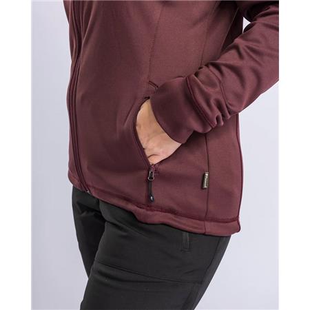 FLEECE TIL KVINDER PINEWOOD FINNVEDEN HOODIE W - BORDEAUX
