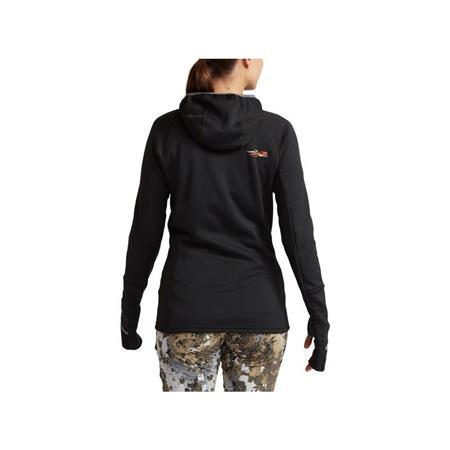 FLEECE TIL KVINDER SITKA FANATIC HOODY - SORT