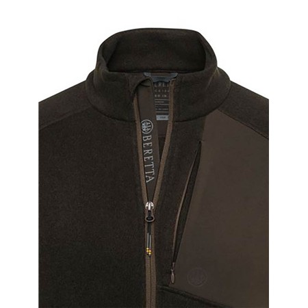 FLEECE TIL MÆND BERETTA ABISKO FULL ZIP FLEECE - MADDERBRUN