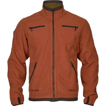 FLEECE TIL MÆND HARKILA KAMKO FLEECE - MØRK OLIVENGRØN/ARABISK SPICE