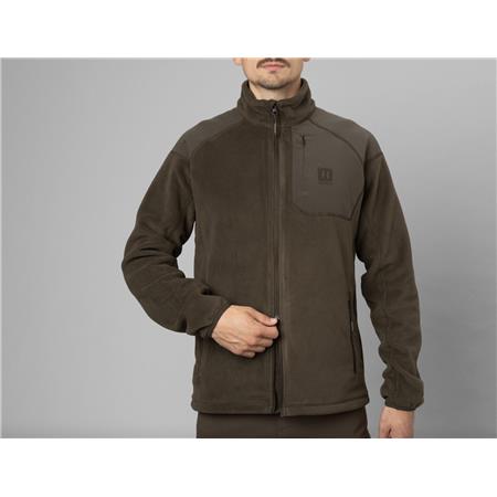 FLEECE TIL MÆND HARKILA VENJAN 2.0 - BRUN
