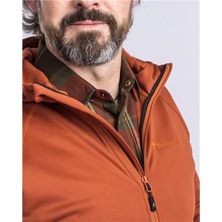 FLEECE TIL MÆND PINEWOOD FINNVEDEN HOODIE - TERRACOTTA
