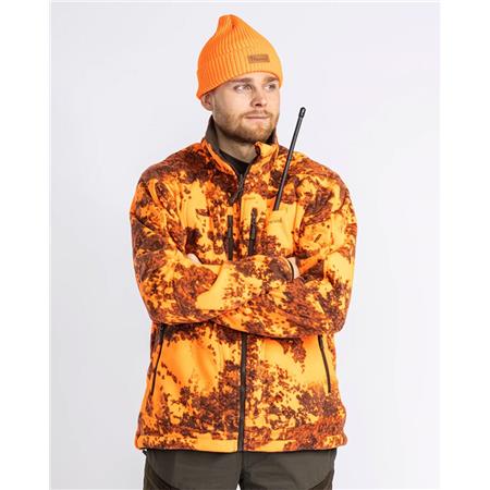 FLEECE TIL MÆND PINEWOOD FURUDAL REVERSIBLE CAMOU FLEECE - BRUN/ORANGE