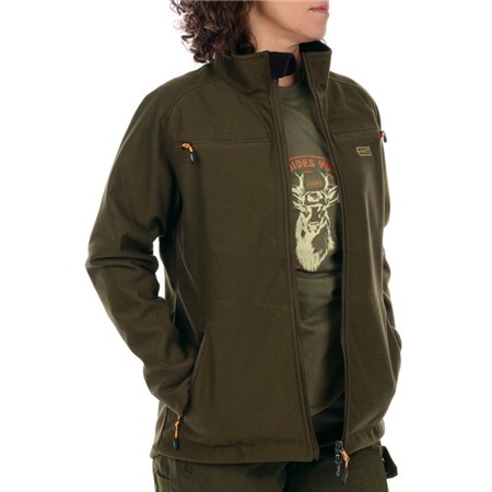 FLEECE VOOR DAMES HART TULSA-S - R-GROEN/PIXEL BLAZE