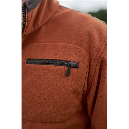 FLEECE VOOR HEREN HARKILA KAMKO OMKEERBAAR - GROEN/ORANJE