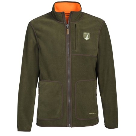 FLEECE VOOR HEREN PERCUSSION REVERSIBLE FINLANDE - KAKI/ORANJE