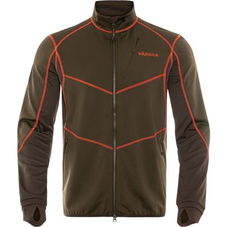 Fleecejakke Til Herre Harkila Scandinavian Fleece - Grøn/Brun