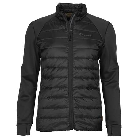 Fleecejakke Til Kvinder Pinewood Finnveden Hybrid Power Fleece - Sort