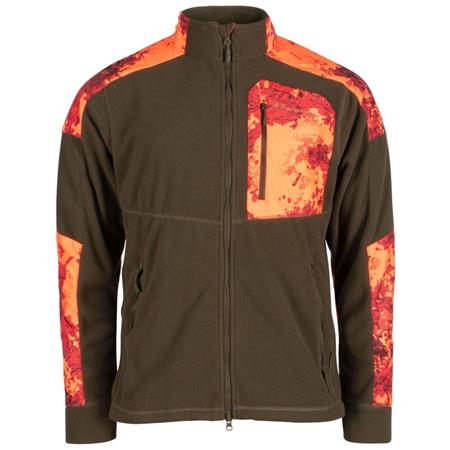 Fleecejakke Til Mænd Pinewood Småland Hunters Camou Fleece - Brun/Strata Blaze