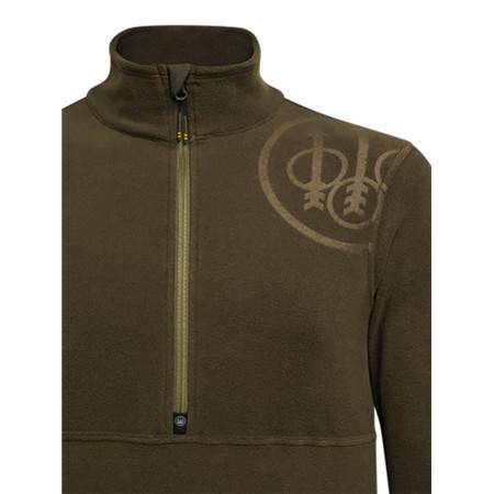 FLEECETRØJE TIL MÆND BERETTA HP LOGO HALF ZIP - MOSGRØN