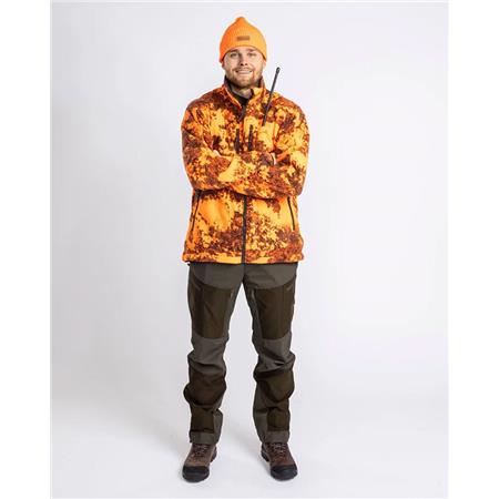ΦΛΙΣ ΑΝΔΡΙΚΌ PINEWOOD FURUDAL REVERSIBLE CAMOU FLEECE - ΚΑΦΈ/ΠΟΡΤΟΚΑΛΊ