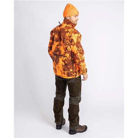 ΦΛΙΣ ΑΝΔΡΙΚΌ PINEWOOD FURUDAL REVERSIBLE CAMOU FLEECE - ΚΑΦΈ/ΠΟΡΤΟΚΑΛΊ