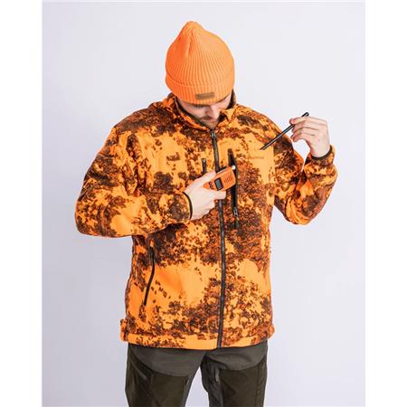 ΦΛΙΣ ΑΝΔΡΙΚΌ PINEWOOD FURUDAL REVERSIBLE CAMOU FLEECE - ΚΑΦΈ/ΠΟΡΤΟΚΑΛΊ