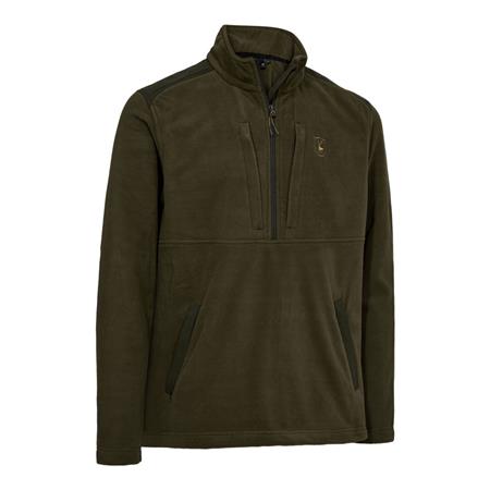 Φλισ Μακρυμάνικο Ανδρικό Deerhunter Climate ½-Zip Technology - Κυνηγετικό Πράσινο
