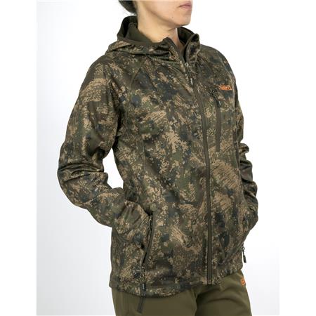 FRAUEN SWEATSHIRT HART STILK-HXT HOODIE - PIXEL FOREST