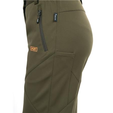 FRAUENHOSE HART STILK-TXT - OLIVE FONCÉ