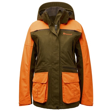 Frauenjacke Pinewood Furudal Expert 2L Hunting - Olive Green/Orange