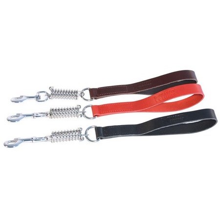 Full-Grain Leather Shock-Absorbing, Beveled Edge Dog Leash