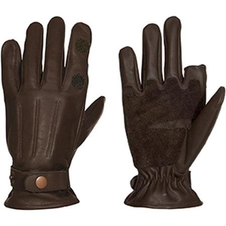 Gants Homme Percussion Grand Froid Cuir - Marron