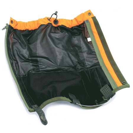 GHETTE RISERVA NYLON/CUIR ARANCIONE