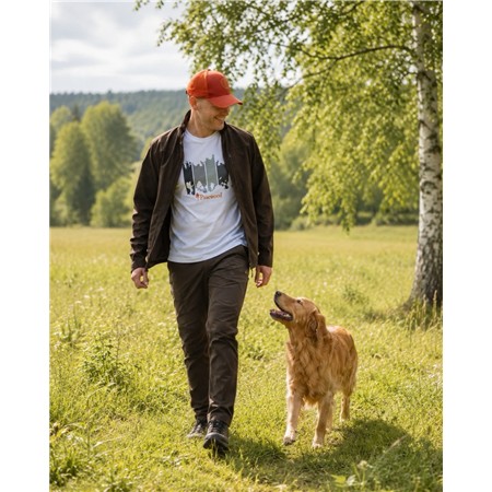 GIACCA DA UOMO PINEWOOD DOG SPORTS HYBRID STRETCH JACKET - OLIVA