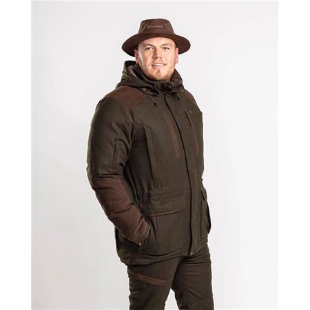 GIACCA DA UOMO PINEWOOD NYDALA INSULATION WOOL - VERDE/MARRONE