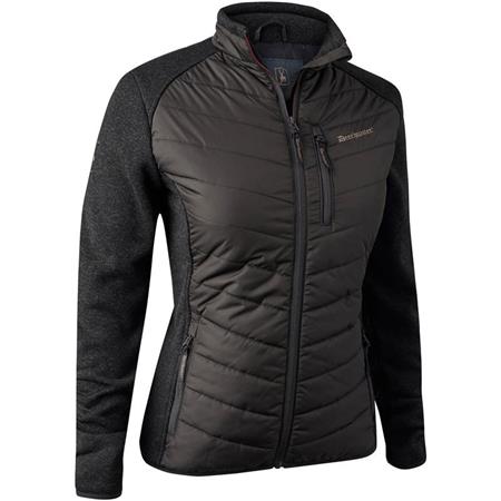 Giacca Donna Deerhunter Lady Caroline Padded Jacket - Foglia Marrone