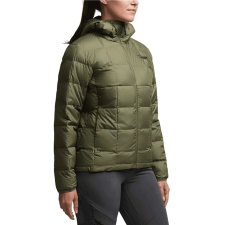 GIACCA DONNA - OLIVE GREEN SITKA MICRODOWN HOODED - OLIVE GREEN