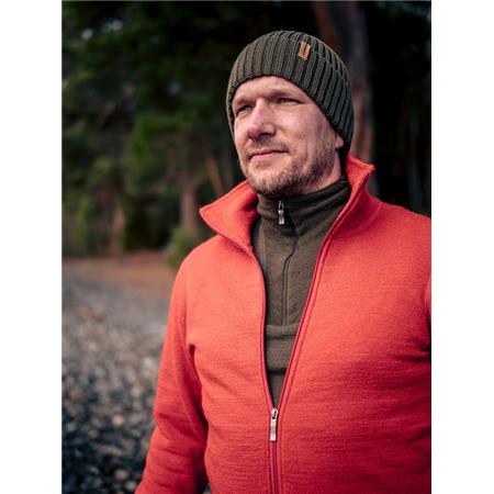 GIACCA MISTA WOOLPOWER FULL ZIP JACKET 400 AUTUMN RED