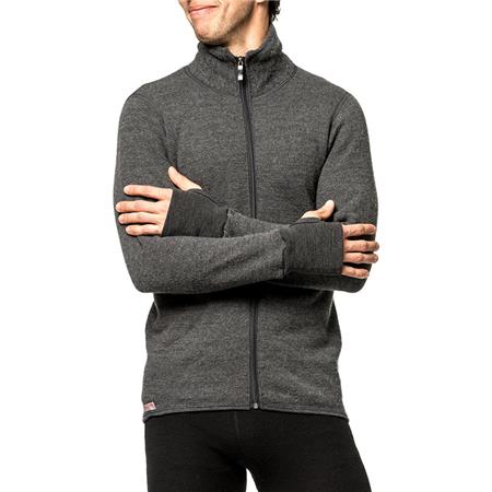 GIACCA UNISEX WOOLPOWER FULL ZIP JACKET 400 - GRIGIO