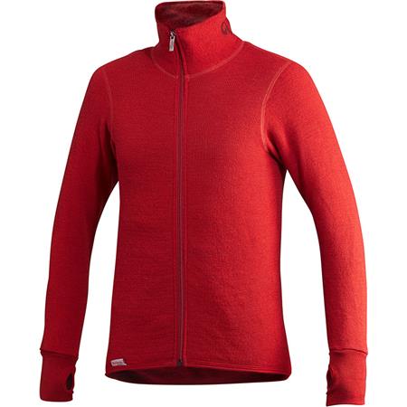 Giacca Unisex Woolpower Full Zip Jacket 400 - Rosso Autunnale