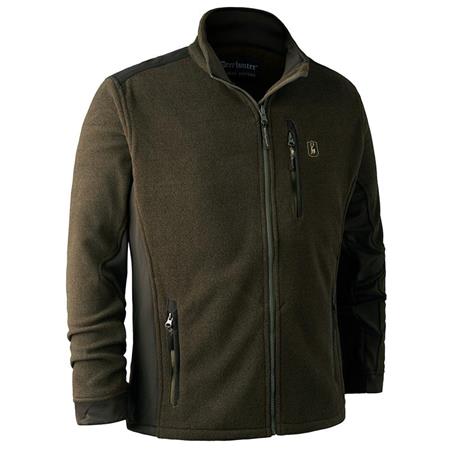 Giacca Uomo Deerhunter Zip-In Fleece Orange/Marron Reversibile