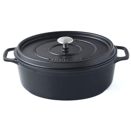 Gietijzeren Stoofpot Invicta Ovale - Noir Mat