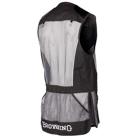 GILET BALL TRAP HOMME BROWNING PROSPORT CUIR - GRIS