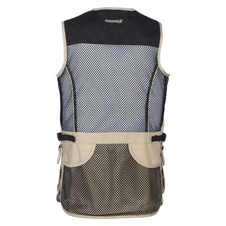 GILET BALL TRAP HOMME PERCUSSION BALL TRAP EVO - NOIR/ROUGE