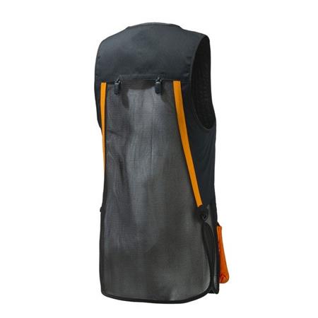 GILET BALL TRAP MIXTE BERETTA UNIFORM PRO 20.20 - NOIR/ORANGE