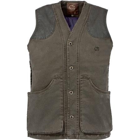 Gilet Chasse Homme Club Interchasse Brenne - Marron