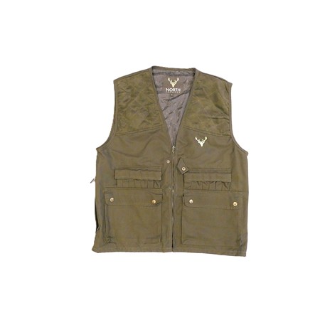 Gilet Chasse Homme North Company Bearn - Kaki - L