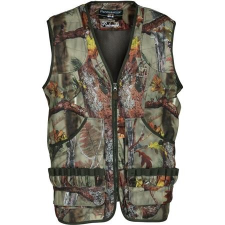 GILET CHASSE HOMME PERCUSSION PALOMBE - GHOST CAMO FOREST