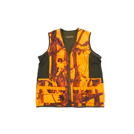 Gilet Chasse Homme Percussion Savane Reversible - Ghost Camo - L