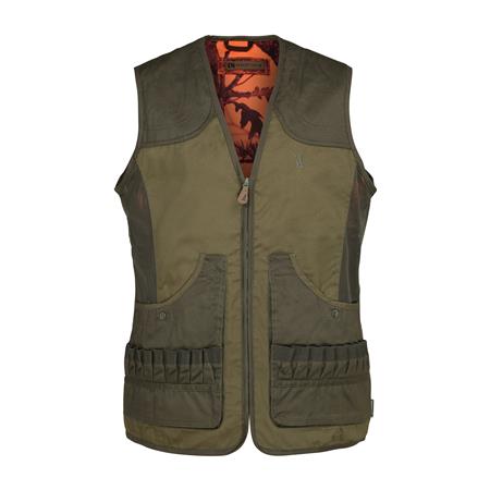 GILET CHASSE HOMME PERCUSSION SAVANE REVERSIBLE - GHOST CAMO